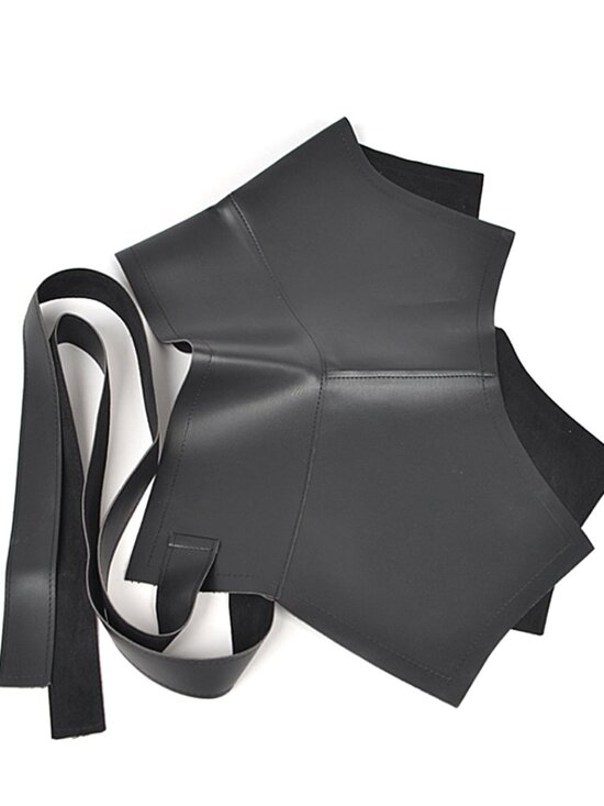 BNWT Plus Size XL Faux Leather Wrap Skirt Belt - Picture 4 of 4